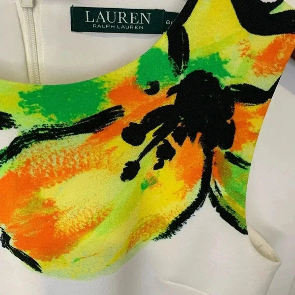 LAUREN RALPH LAUREN Womens Floral Print Sleeveless 8P - Picture 3 of 6